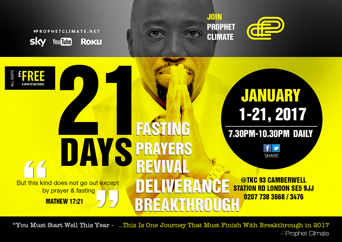 Prophet Climate Ministries PREVIEW-LMC2E-FR-21-DAYS-OF-FASTING-PRAYER 21 Days Of Revival ! 21 Days Of Deliverance ! 21 Of Breakthrough 